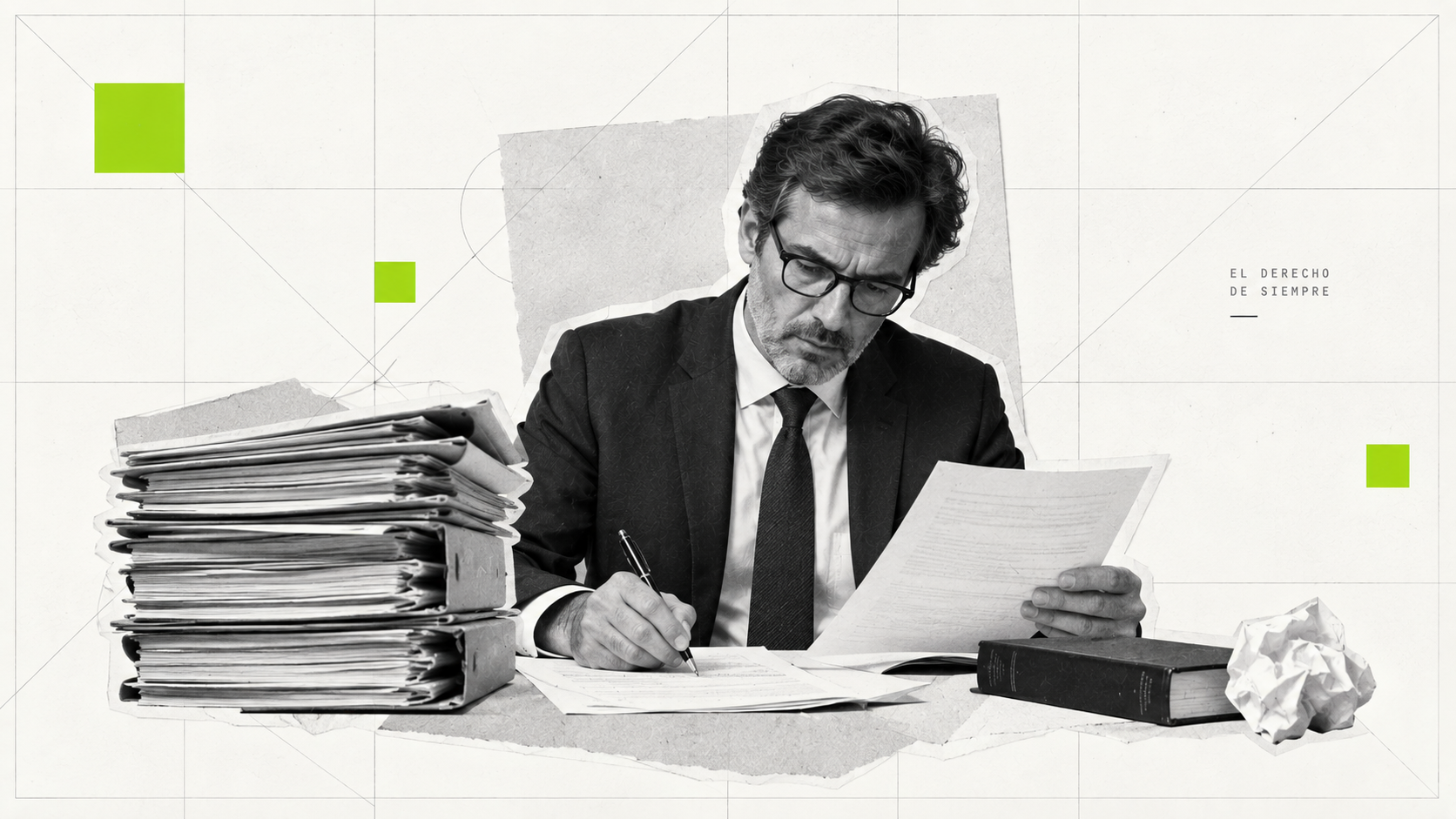 Ilustración editorial del artículo: Abogado, ¿te estás adaptando o te estás justificando?